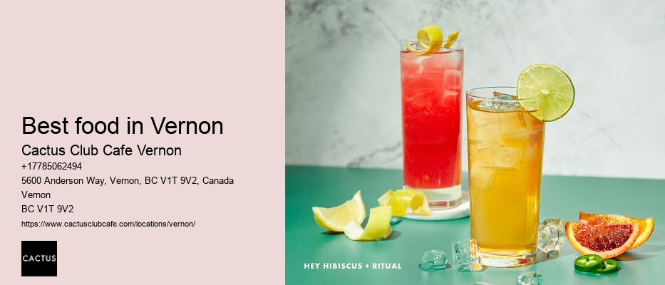 Vernon BC chef specials