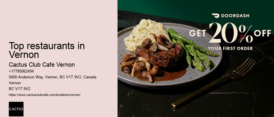 Vernon BC dinner specials
