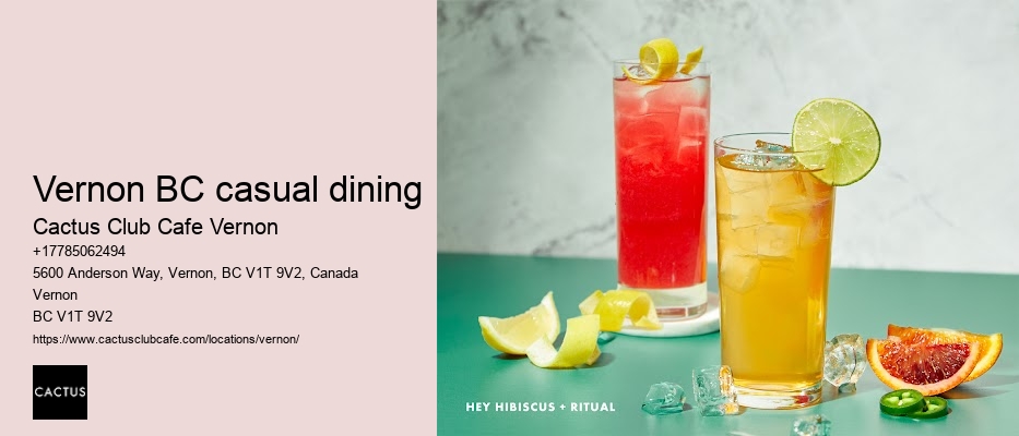 Enjoy happy hour with friends in Vernon