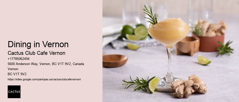 Vernon BC trendy eateries