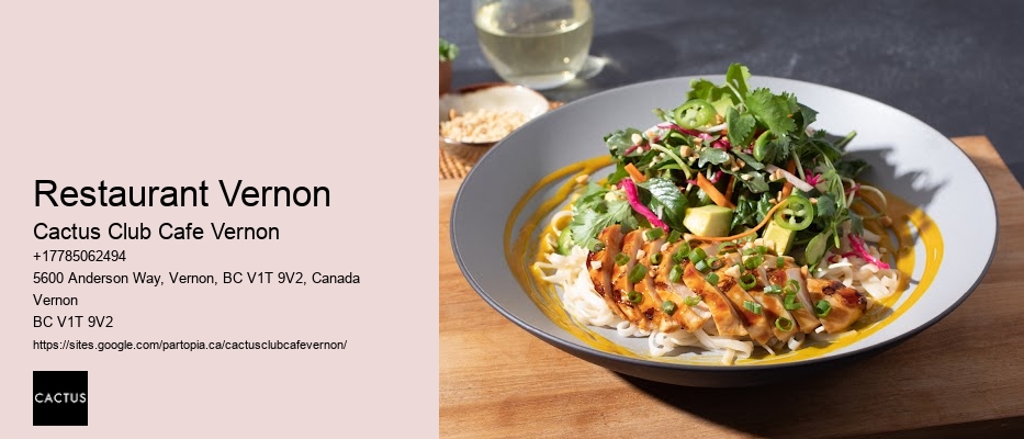 Vernon BC upscale dining