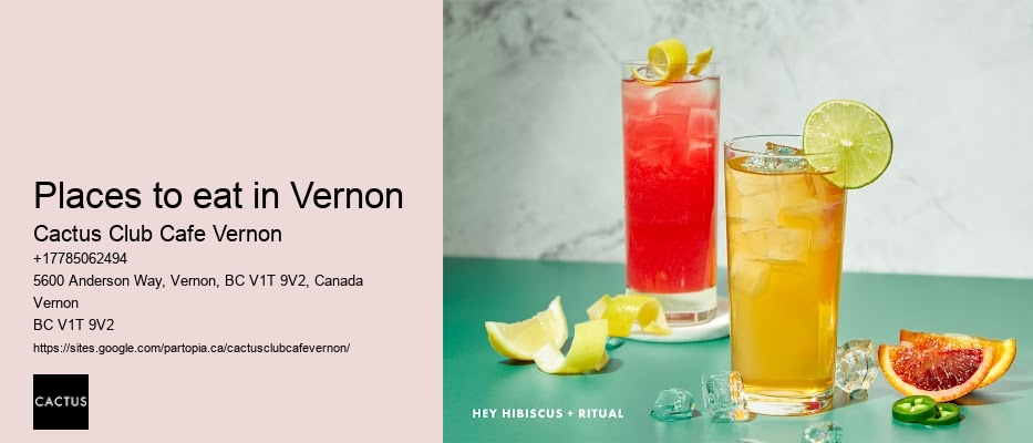 Vernon BC food scene