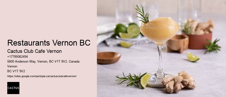 Restaurants Vernon BC