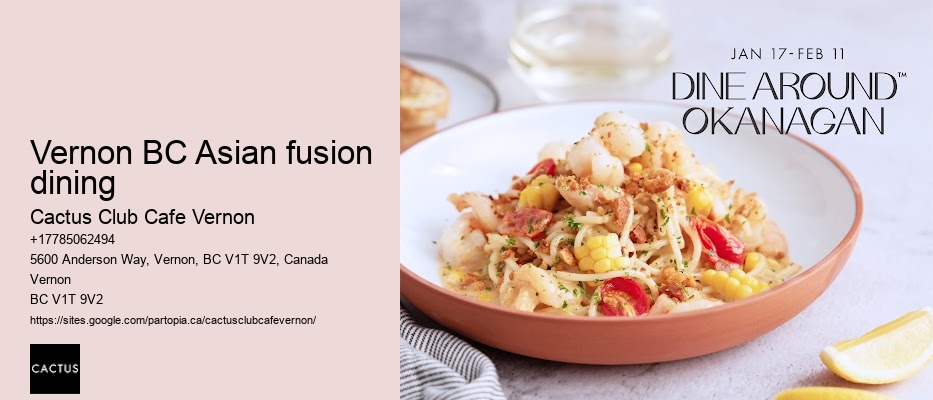 Vernon BC outdoor dining