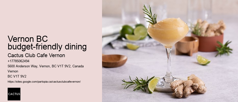 Vernon BC budget-friendly dining