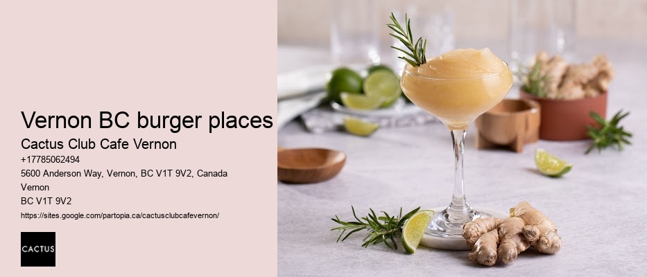 Vernon BC burger places