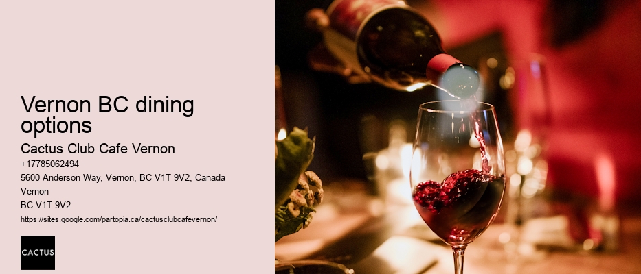 Vernon BC culinary offers