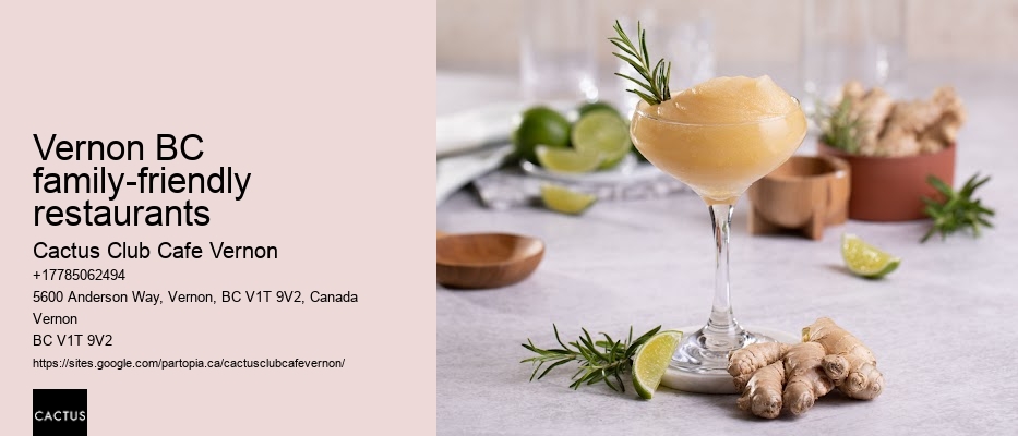 Vernon BC family-friendly restaurants