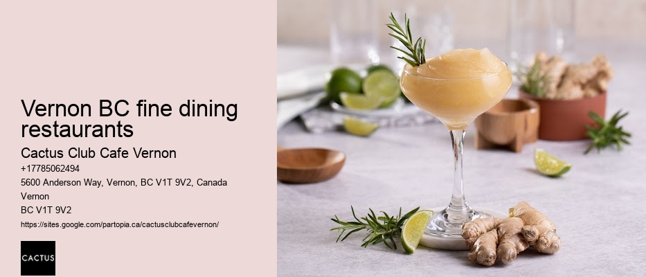 Vernon BC fine dining restaurants