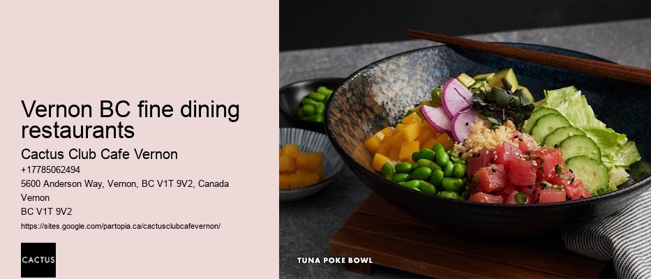 Vernon BC cuisine guide