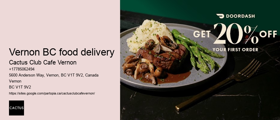 Vernon BC gift cards for restaurants