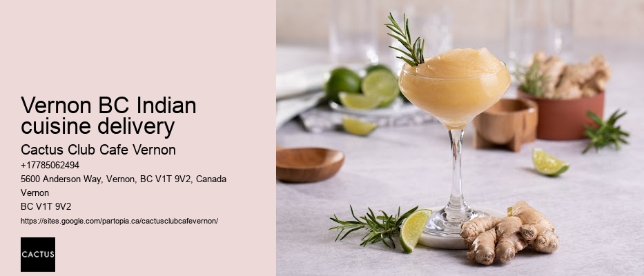 Vernon BC Indian cuisine delivery