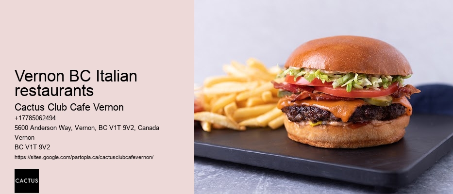 Gourmet dining Vernon BC