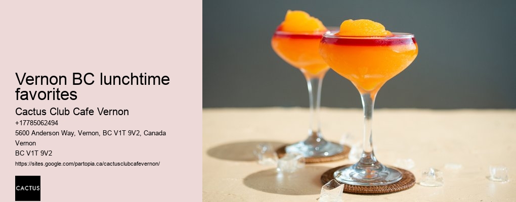 Vernon's finest happy hour offerings