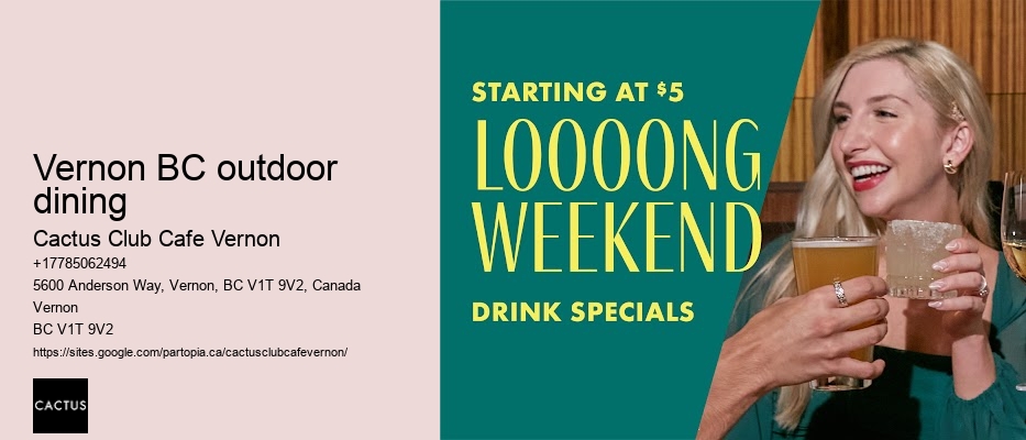 Happy hour specials for everyone in Vernon