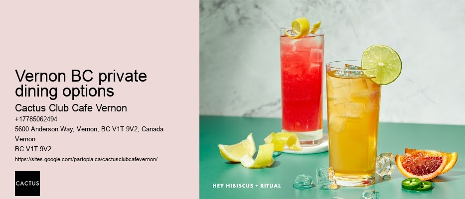 Vernon's must-try happy hour drinks