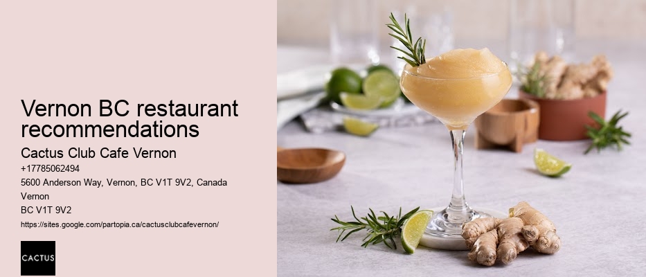 Vernon BC restaurant recommendations