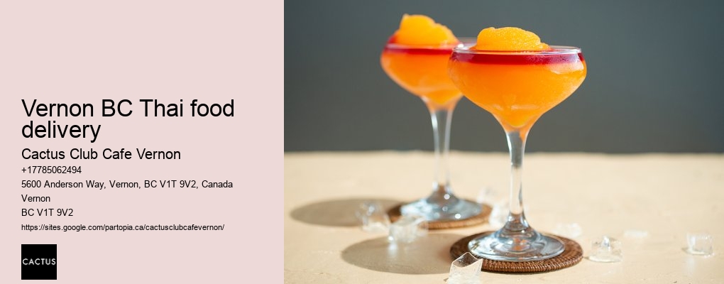 Vernon BC fine dining cuisine