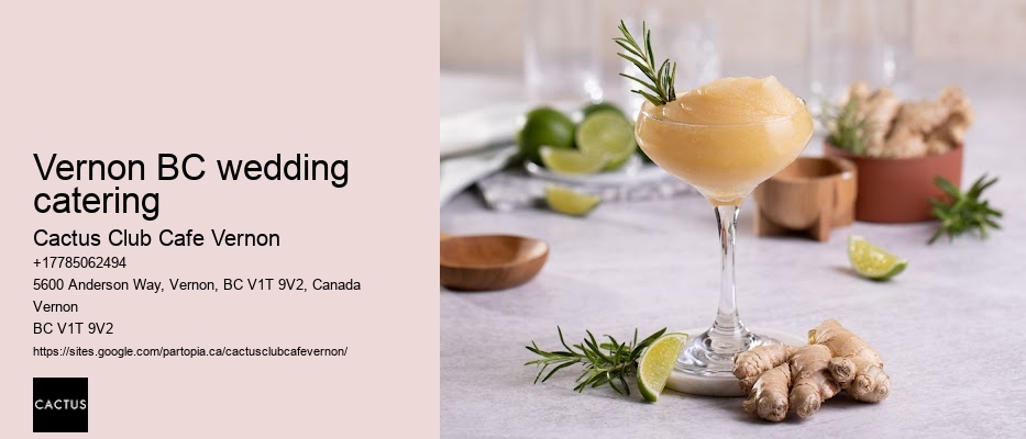 Vernon BC wedding catering