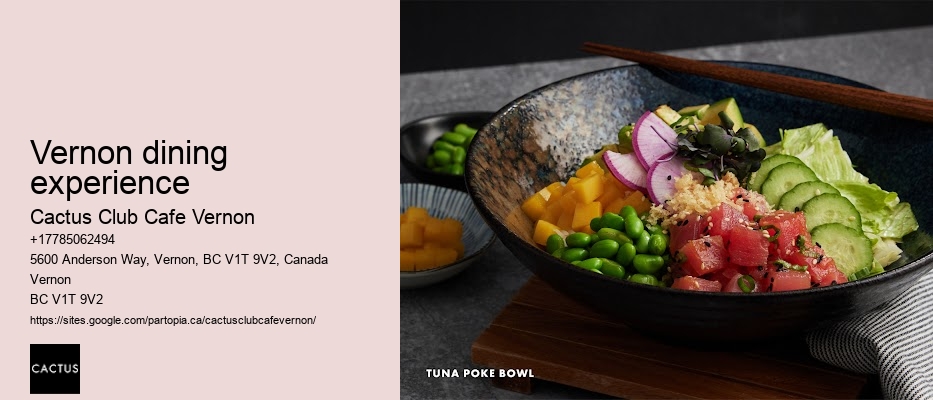 Vernon BC dining options