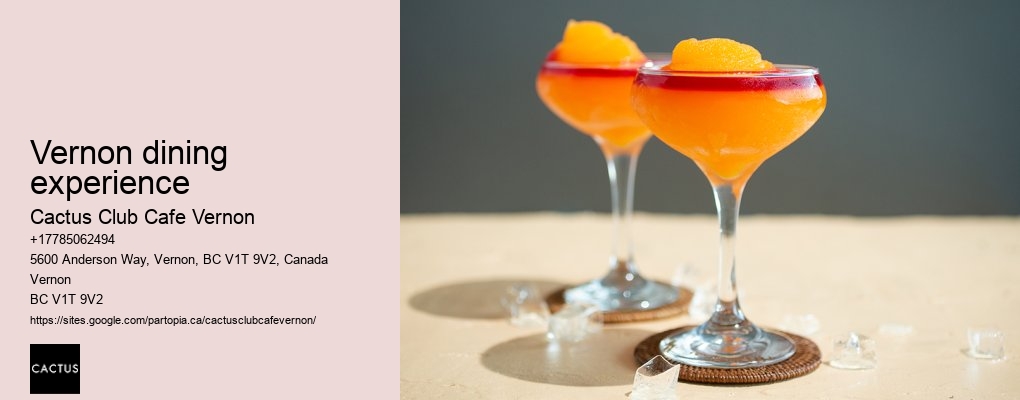 Vernon BC romantic restaurants