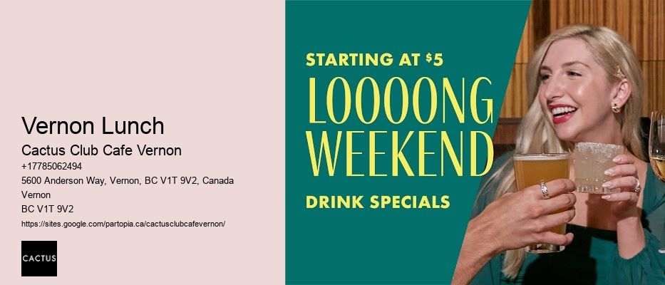 Where to find the best happy hour deals in Vernon