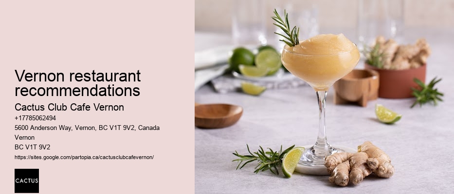 Vernon restaurant recommendations