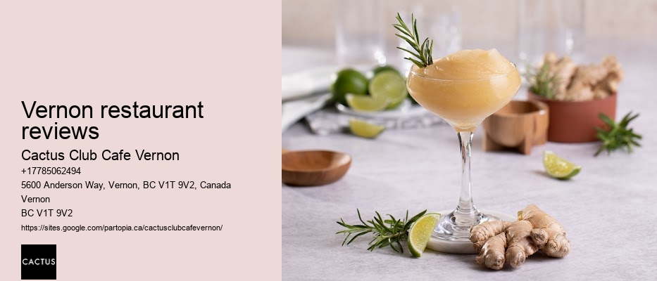 Vernon restaurant reviews