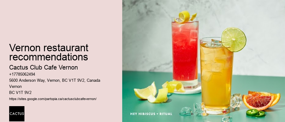 Vernon restaurant ambiance