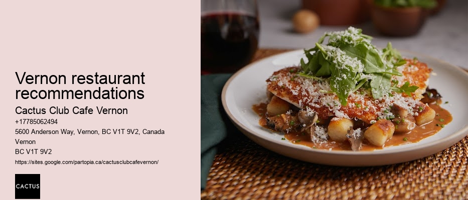 Vernon BC dining places