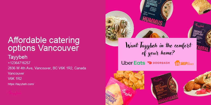 Vancouver catering for parties