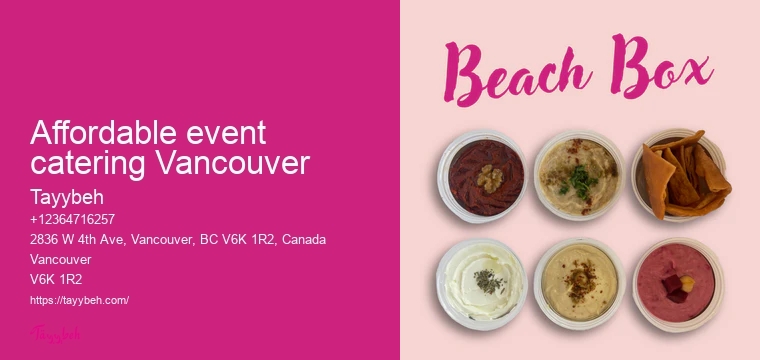 Vancouver buffet catering