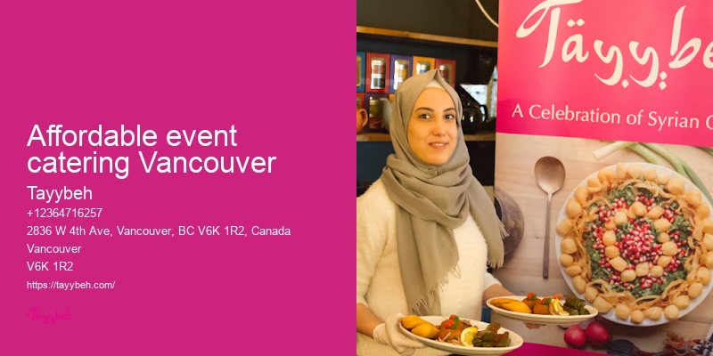 Vancouver catering for charity events