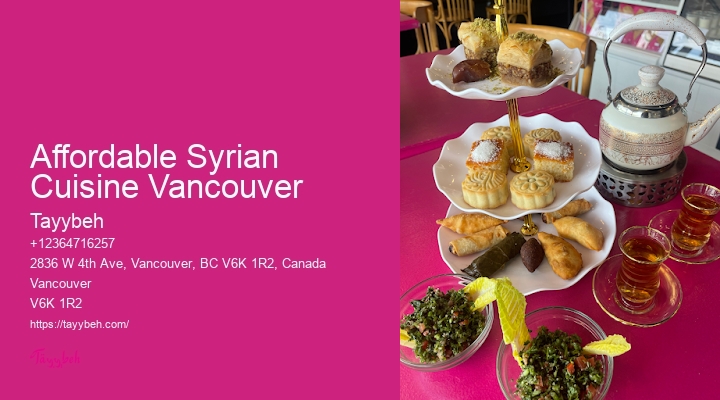 Vancouver Syrian Food Catering Reviews