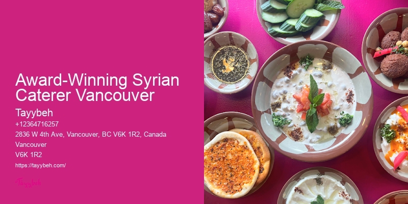 Vancouver catering menu customization
