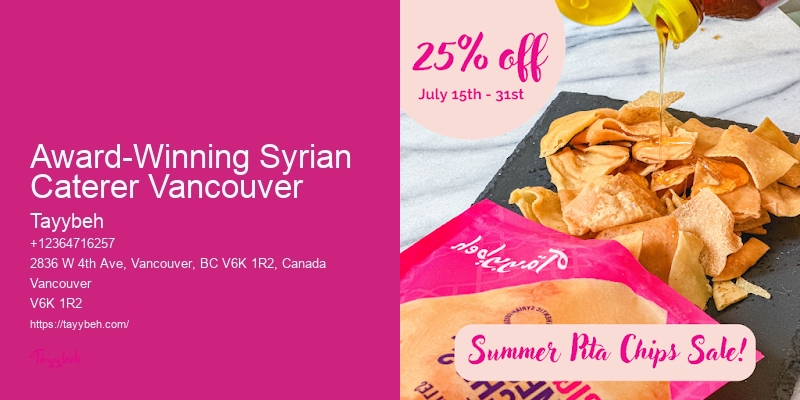 Healthy Middle Eastern Catering Vancouver