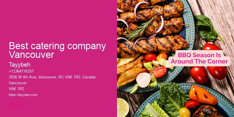 Catering for celebrations Vancouver