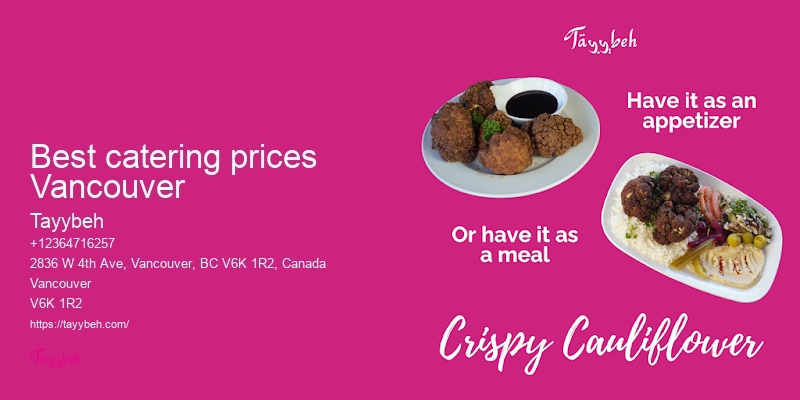 Wedding reception catering Vancouver