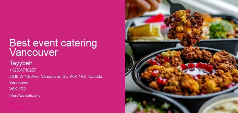 Catering services Vancouver reviews