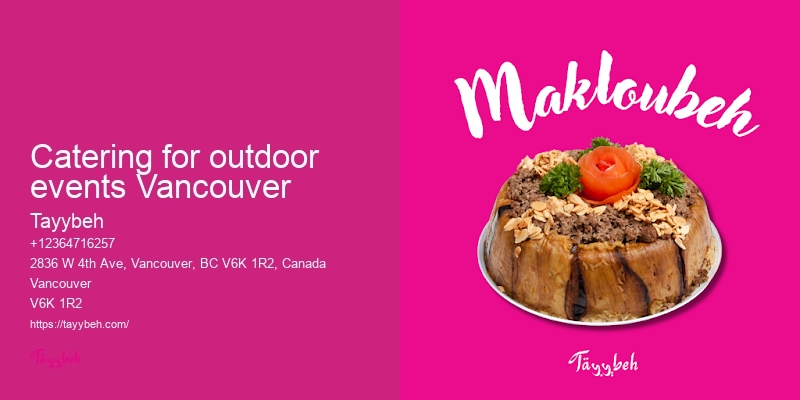 Premium catering services Vancouver