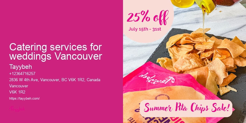 Award-Winning Syrian Caterer Vancouver