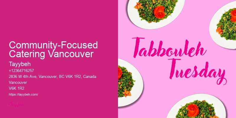 Syrian Food Catering for Private Events Vancouver