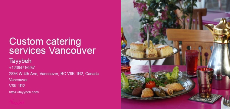 On-site catering services Vancouver