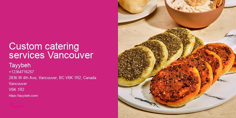 Affordable Syrian food catering Vancouver