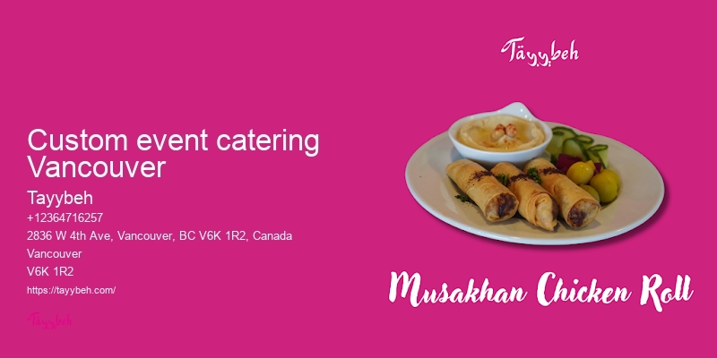 Vancouver catering for large groups