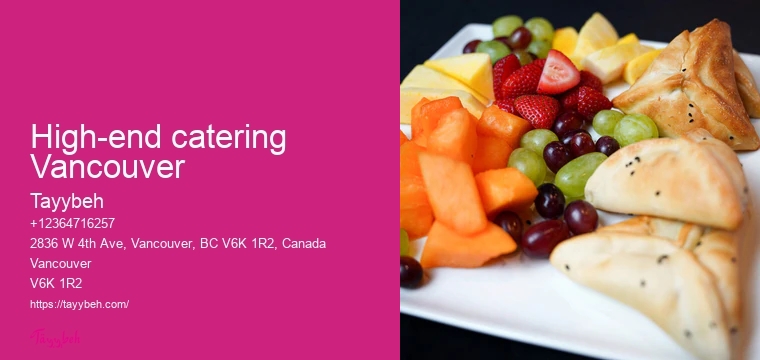 Syrian Cuisine for Weddings Vancouver