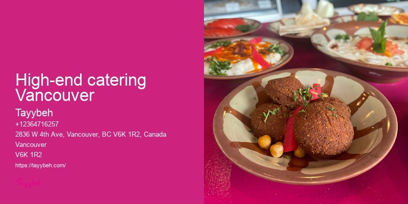Syrian Food Catering for Parties Vancouver