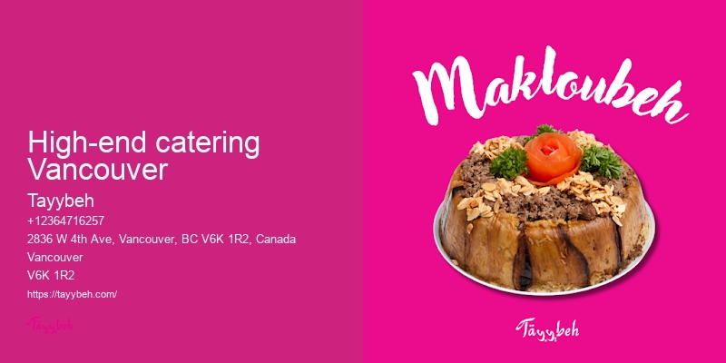 Syrian Catering Vancouver