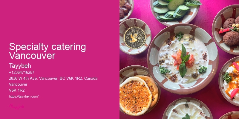 Vancouver wedding catering services