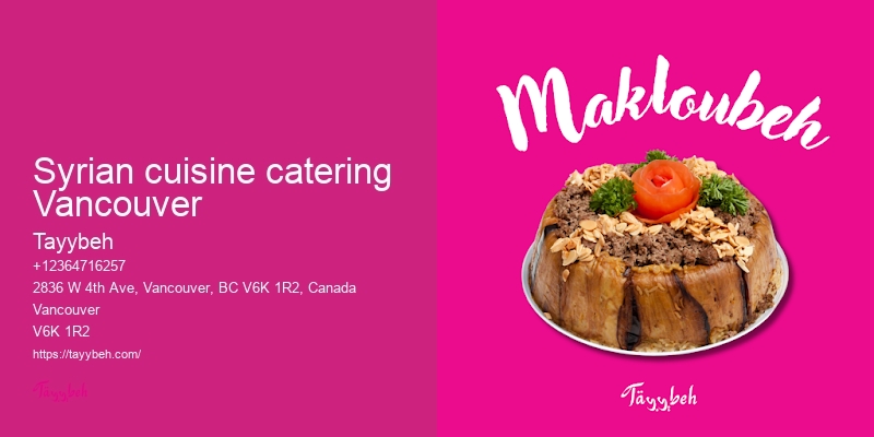 Middle Eastern Cuisine Vancouver